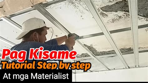 Metal furring ceiling installation / DIY Ceiling. Pano mag kisame..